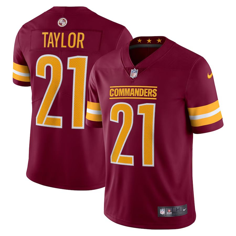 Men Washington Commanders #21 Sean Taylor Nike Burgundy 2022 Home Retired Player Limited NFL Jersey